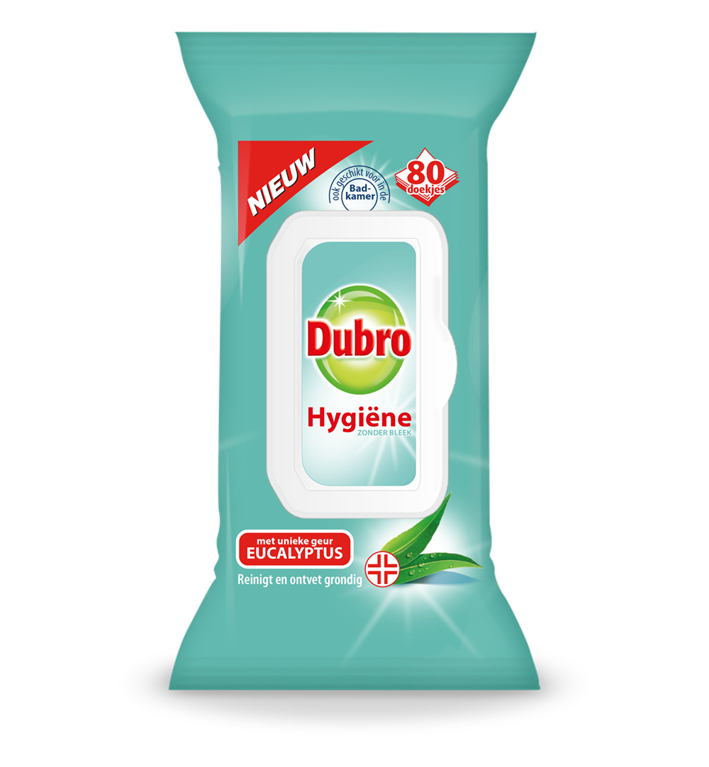 Dubro Doekjes Hygiene Eucalyptus (80 stuks)