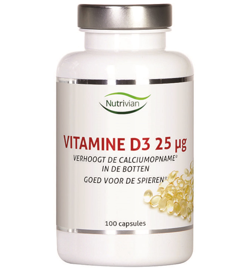 Nutrivian Vitamine D3 25mcg (100 capsules)
