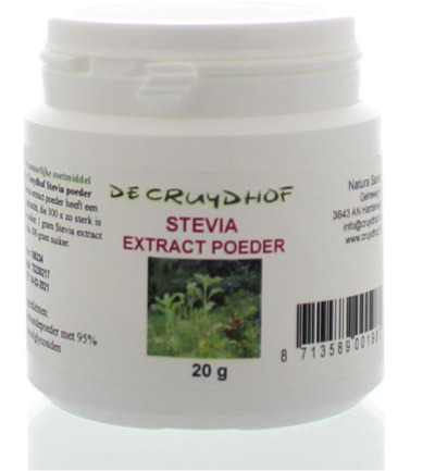 De Cruydhof Stevia Extract Poeder (20 gr)