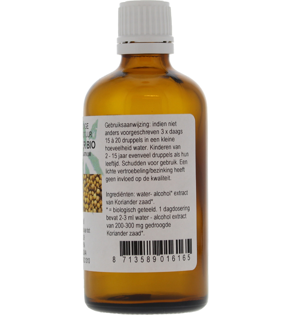 De Cruydhof Coriandrum sativum / koriander tinctuur bio (100 ml) - image 2