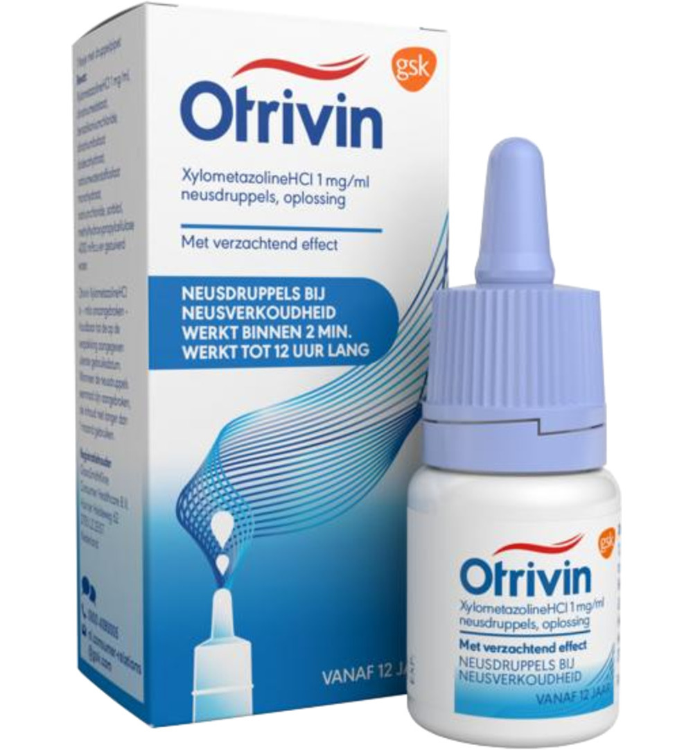 Otrivin Druppels 1mg Verzachtend (10 ml)