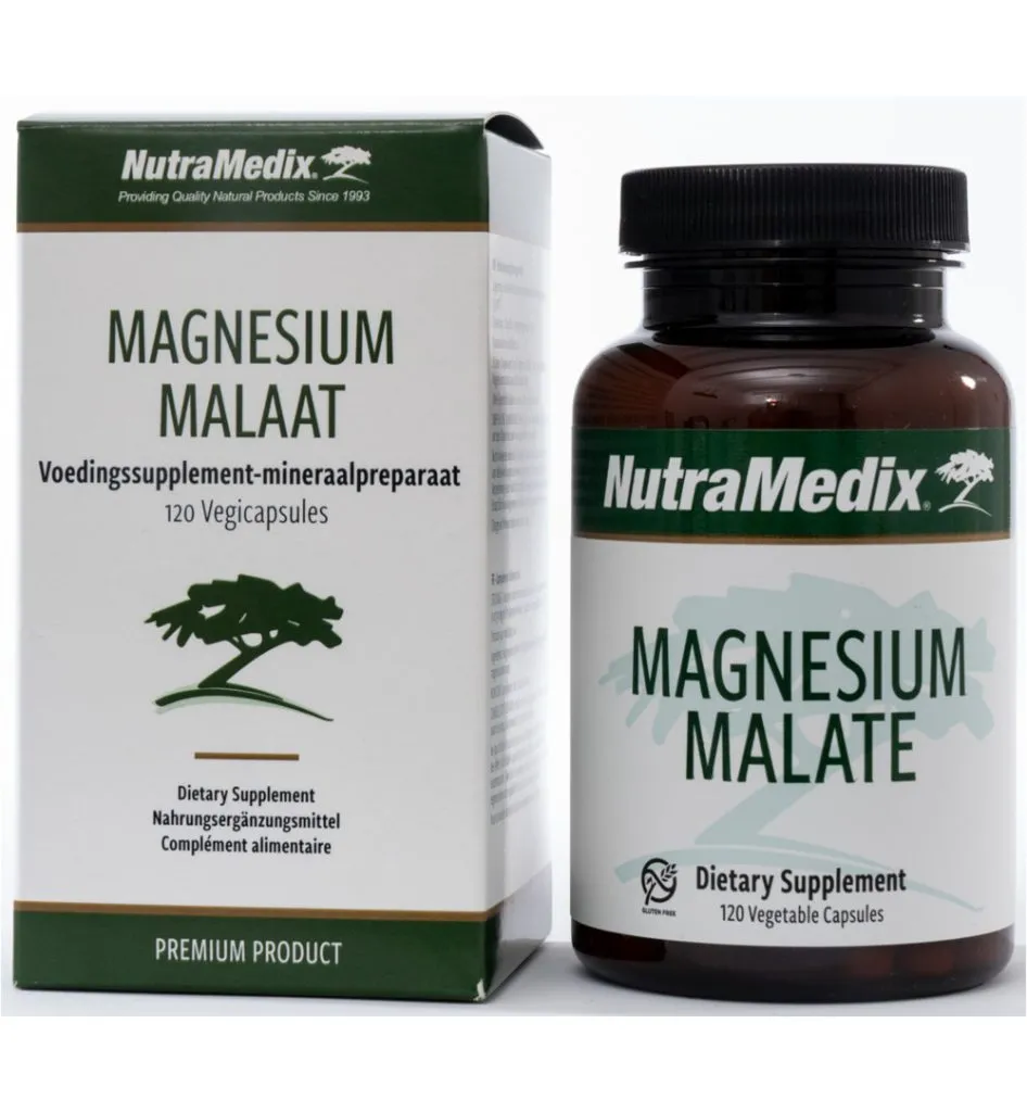 Nutramedix Magnesium Malaat (120 vega capsules)