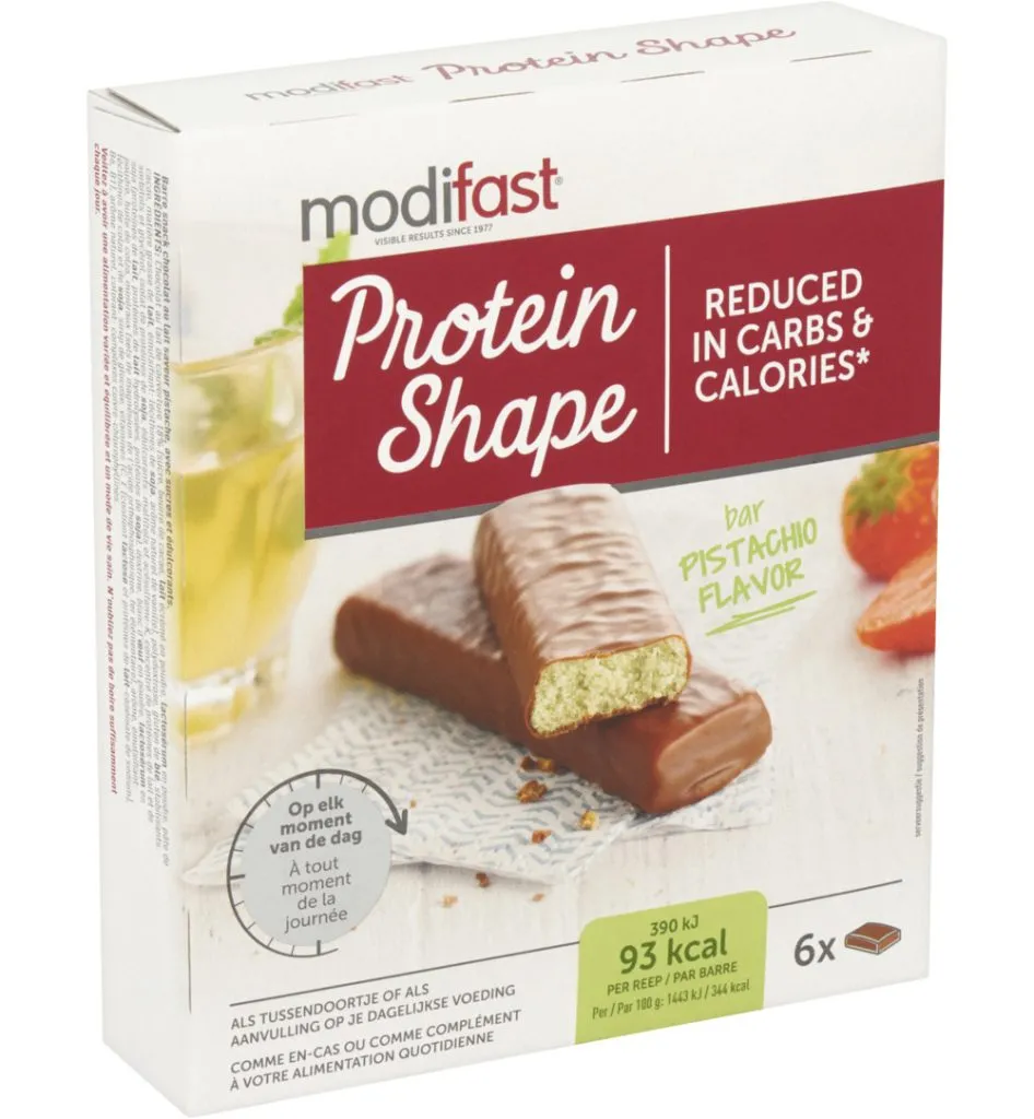Modifast Protein Shape Reep Chocolade/Pistache (162 gr)