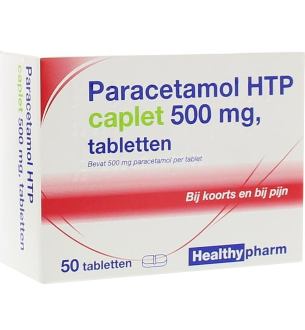 Healthypharm Paracetamol Caplet 500 (50 stuks)