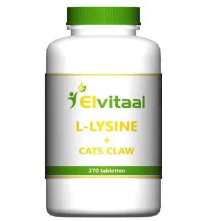 Elvitaal/Elvitum L-Lysine cats claw (270 tabletten)
