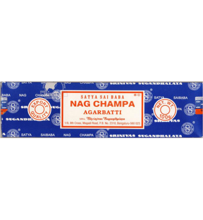Nag Champa Wierook Nag Champa Agarbatti (100 gr)