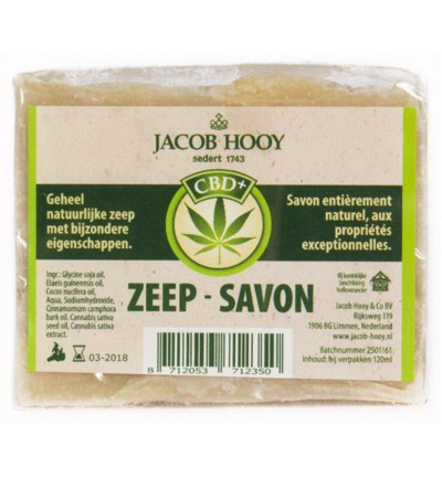 Jacob Hooy CBD Zeep (1 stuk)