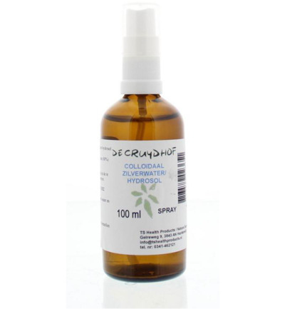 De Cruydhof Colloidaal zilverwater spray hydrosol uitwendig (100 ml)
