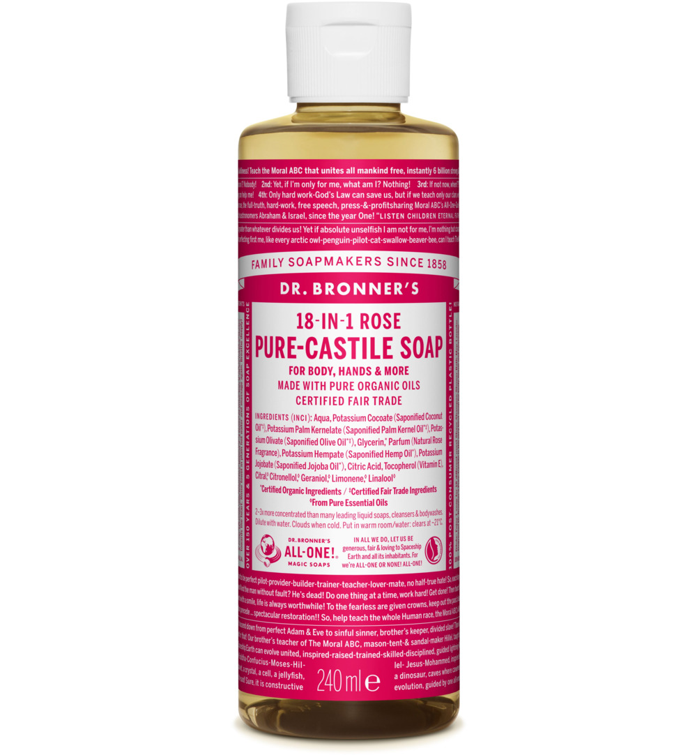 Dr. Bronner's Liquid soap roos (240 ml)