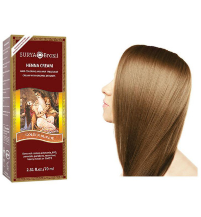 Surya Brasil Henna Haarverf Creme Goud Blond (70 ml)