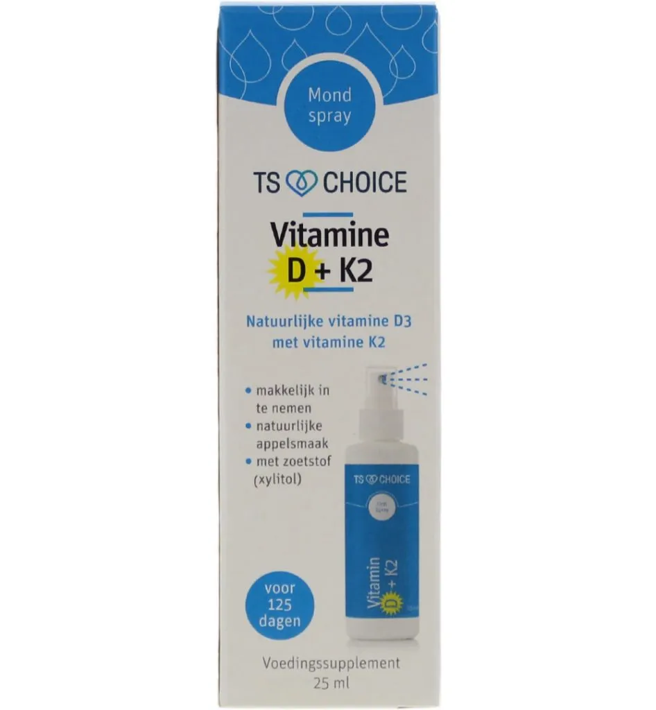 TS Choice Vitaminespray vitamine D3 + K2 (25 ml)