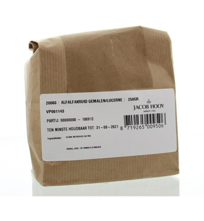 Jacob Hooy Alfalfakruid gemalen (250 gr)