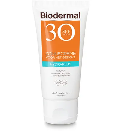 Biodermal Zonnecreme gezicht hydraplus SPF30 (50 ml)