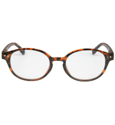 IBD Leesbril mat Havana rond +1.00 (1 stuk)