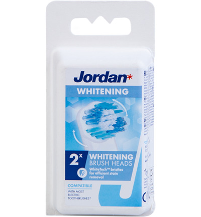 Jordan White Opzetborstels 2-pack (2 stuks)