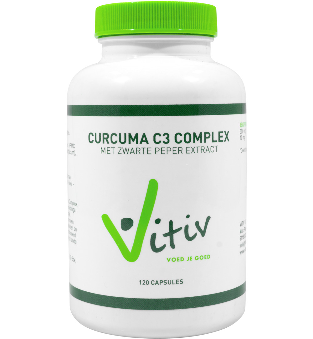 Vitiv Curcuma met zwarte peper (120 capsules)