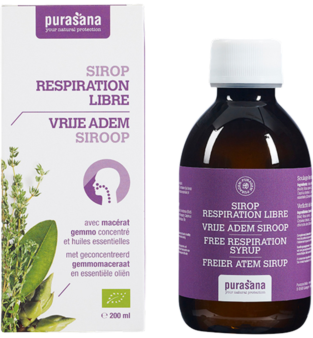 Purasana Puragem Vrije Adem Siroop/Respiration Libre Bio (200 ml)