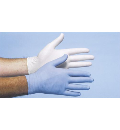 cmt Onderzoekshandschoen nitriel wit poedervrij maat L (100 stuks)