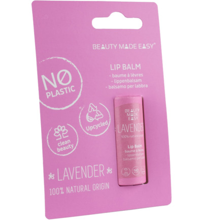 Beauty Made Easy Papertube lipbalm lavender (6 gr)