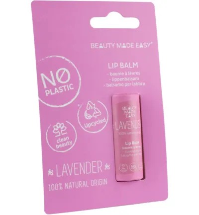Beauty Made Easy Papertube lipbalm lavender (6 gr)