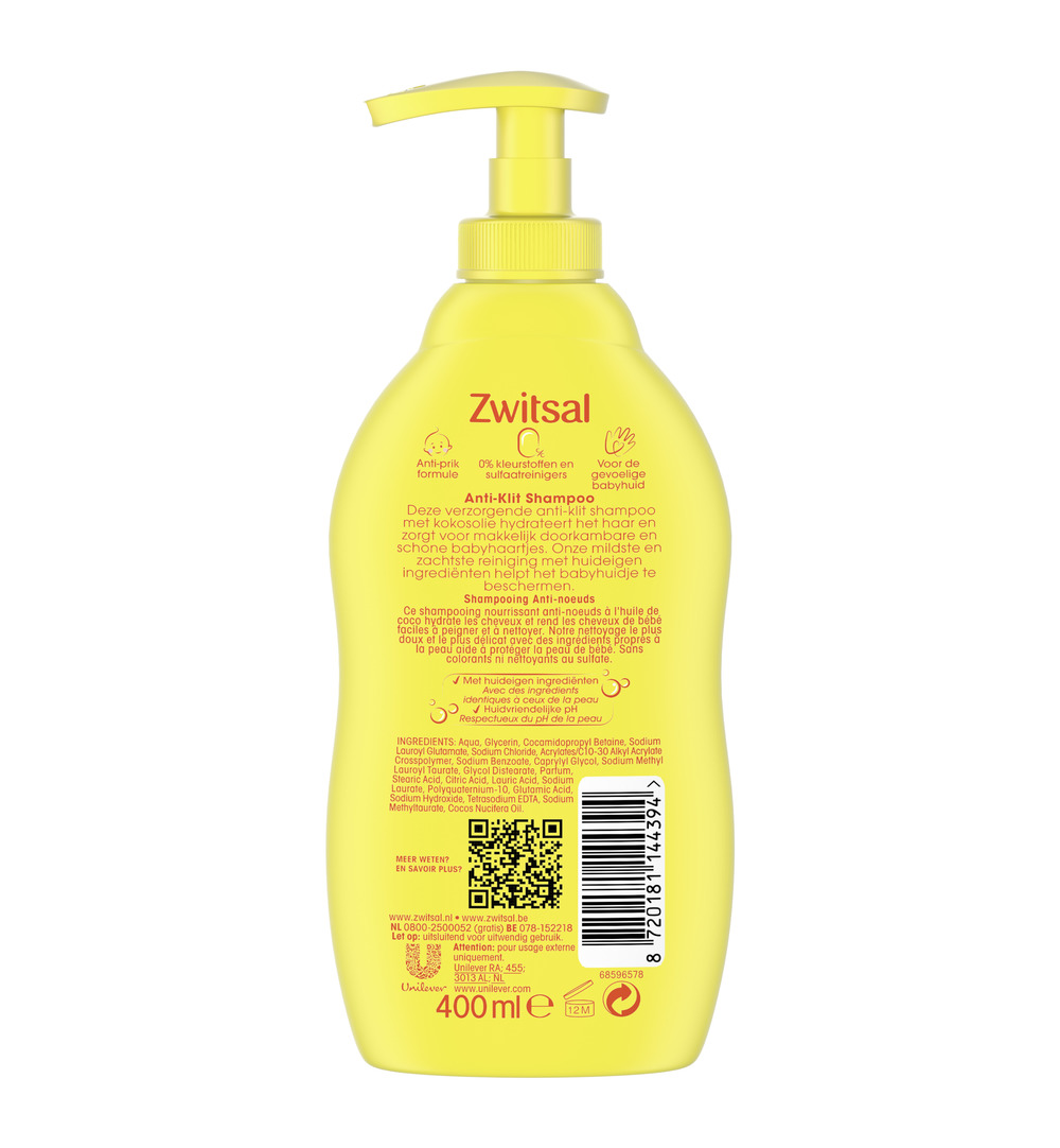 Zwitsal Shampoo anti klit (400 ml) - image 2