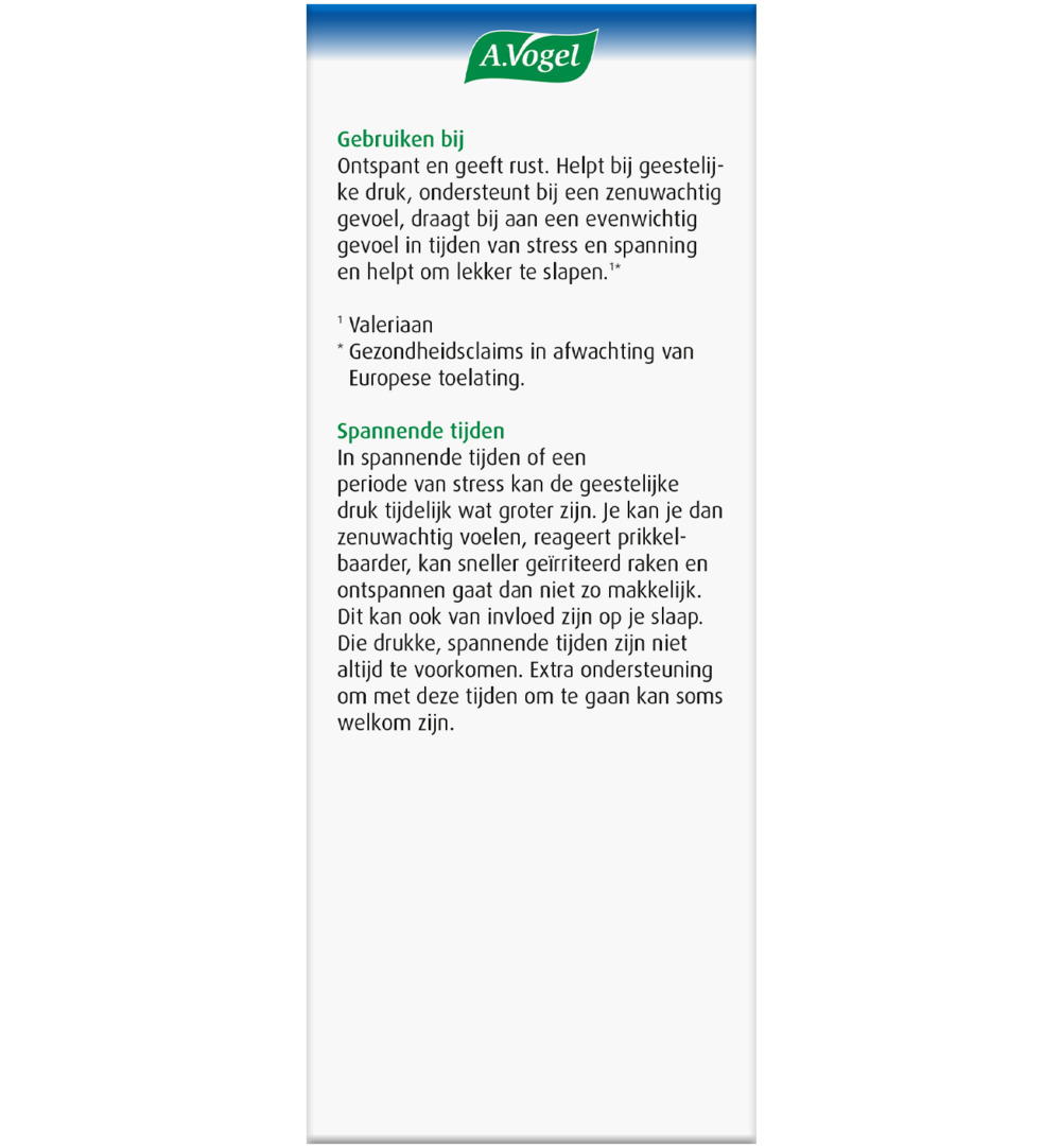 A.Vogel Rustgevende druppels valeriaan (50 ml) - image 3