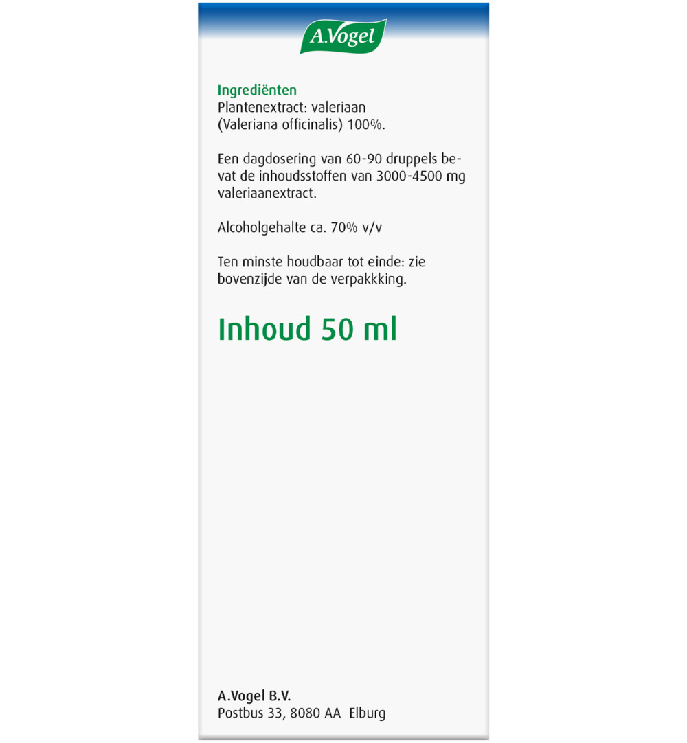 A.Vogel Rustgevende druppels valeriaan (50 ml) - image 4