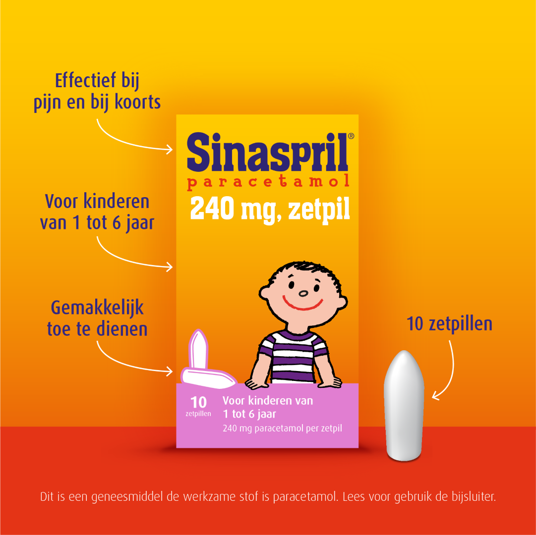 Sinaspril Zetpil 240mg (10 zetpillen) - image 3