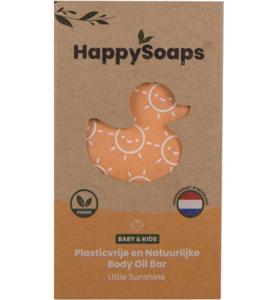 Happysoaps Baby & kids body oil bar little sunshine (60 gr)