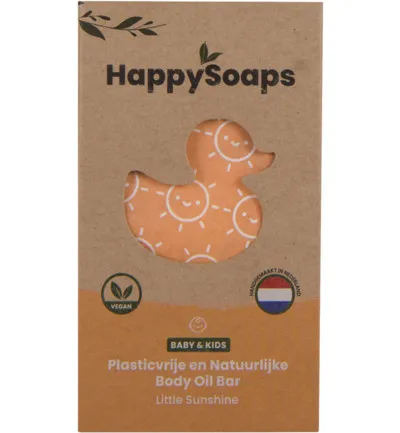 Happysoaps Baby & kids body oil bar little sunshine (60 gr)