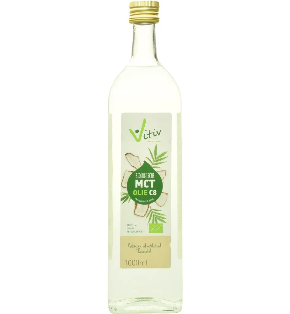 Vitiv Mct Olie C8 Coconut Pure 99% Caprylic Acid (1000 ml)