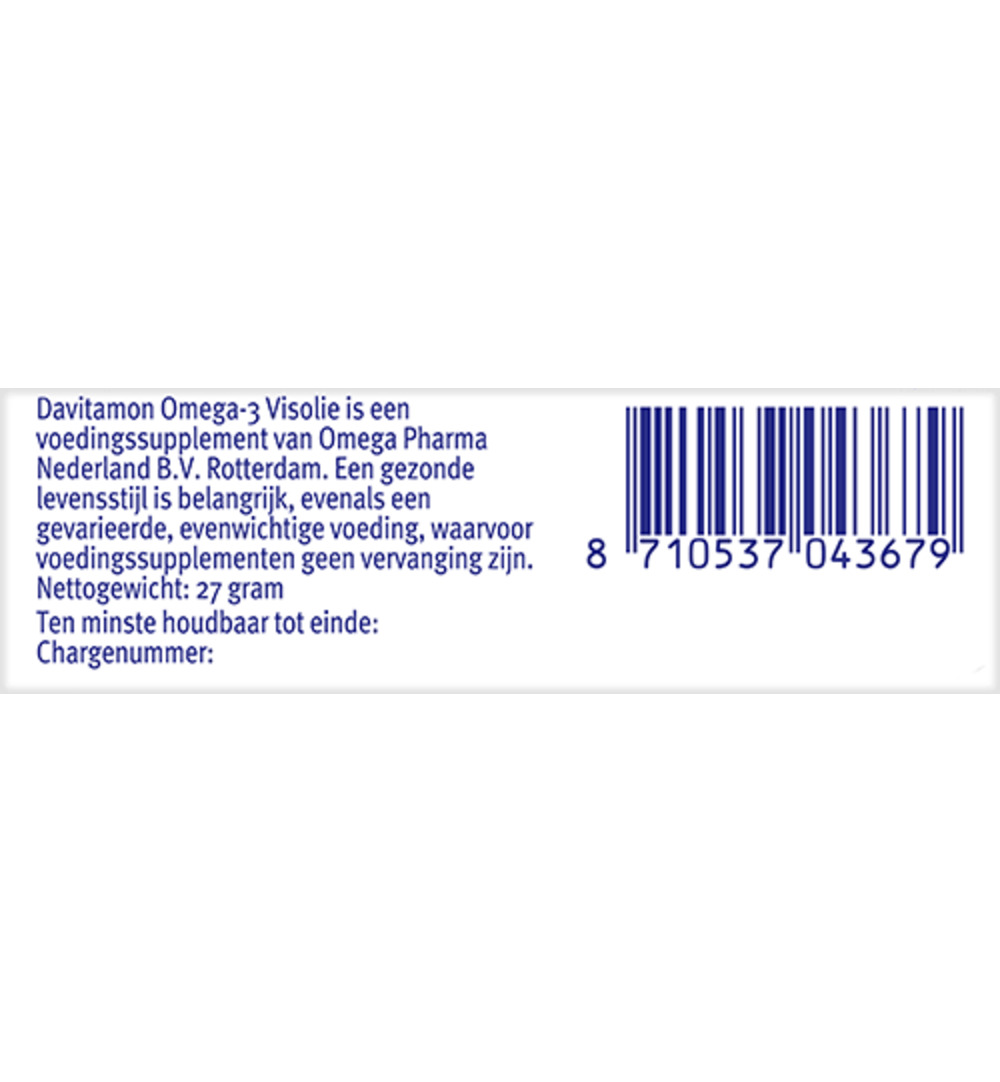 Davitamon Omega 3 Visolie (60 capsules) - image 6