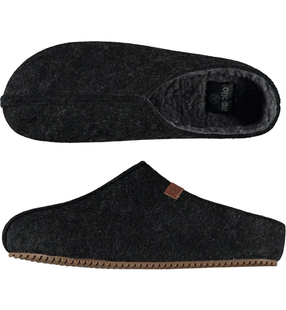 Apollo Zweedse slof antraciet maat 45/46 (1 paar)