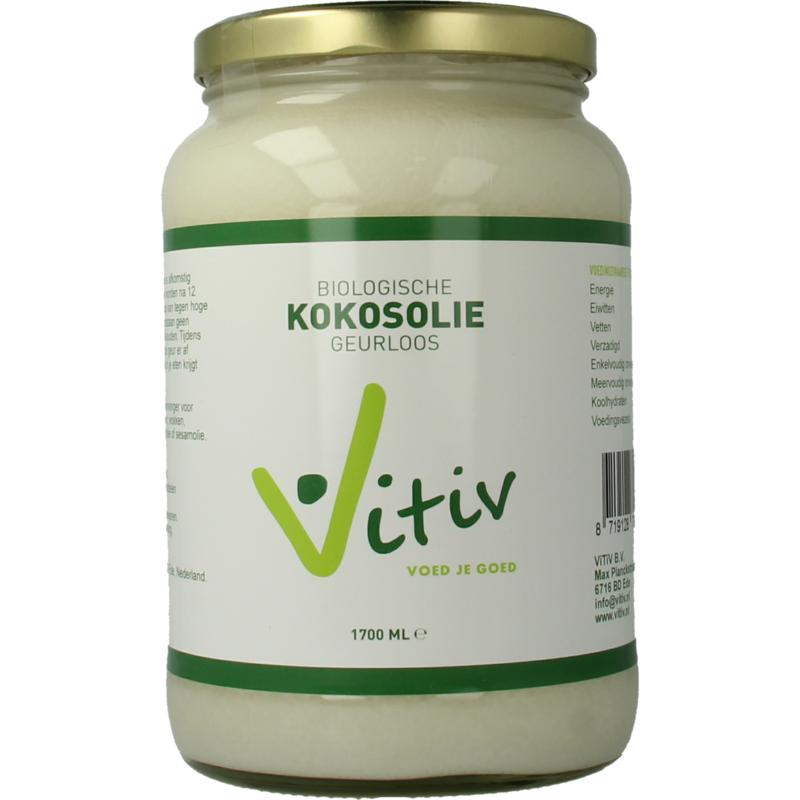 Vitiv Kokosolie Geurloos Bio (1700 ml)