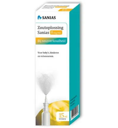 Sanias Zoutoplossing neusspray 8mg/ml (15 ml)