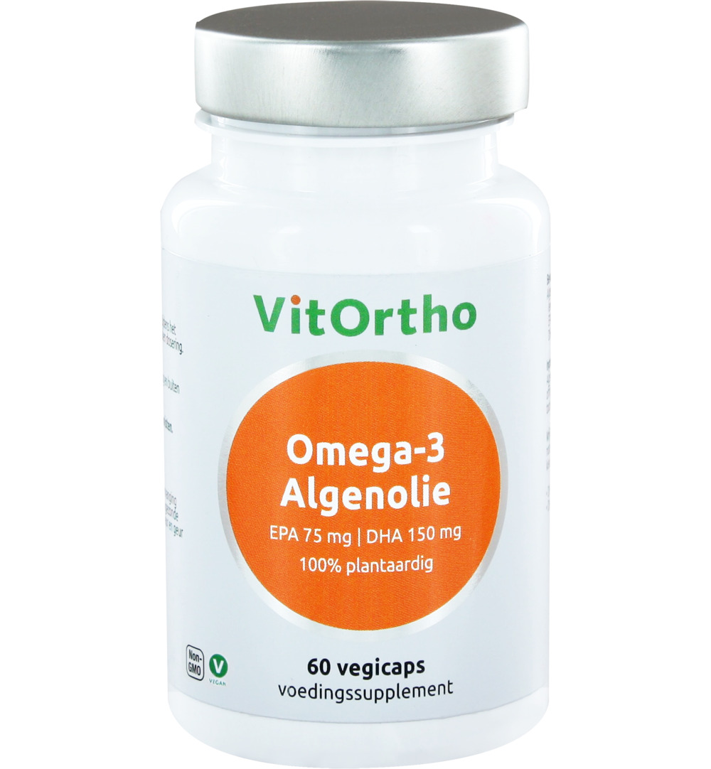 Vitortho Omega-3 Algenolie - Epa 75 Mg | Dha 150 Mg Vegan (60 vega capsules)