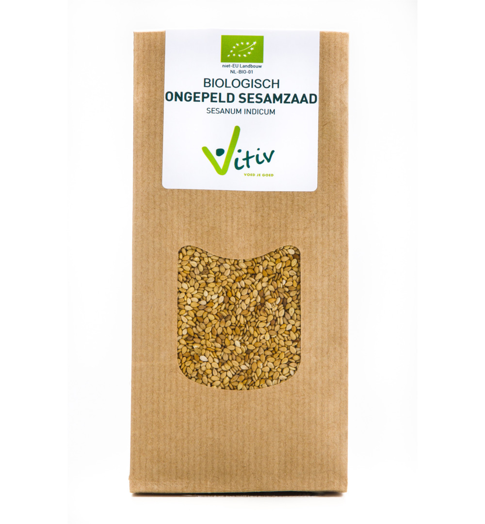Vitiv Sesamzaad Ongepeld Bio (500 gr)