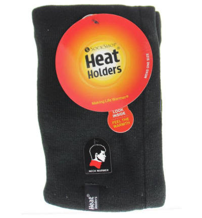 Heat Holders Mens neck warmer one size black (1 stuk)