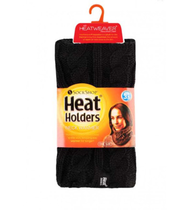 Heat Holders Ladies neck warmer black (1 stuk)
