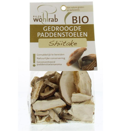 Pilze Wohlrab Shiitake Gedroogd Bio (20 gr)