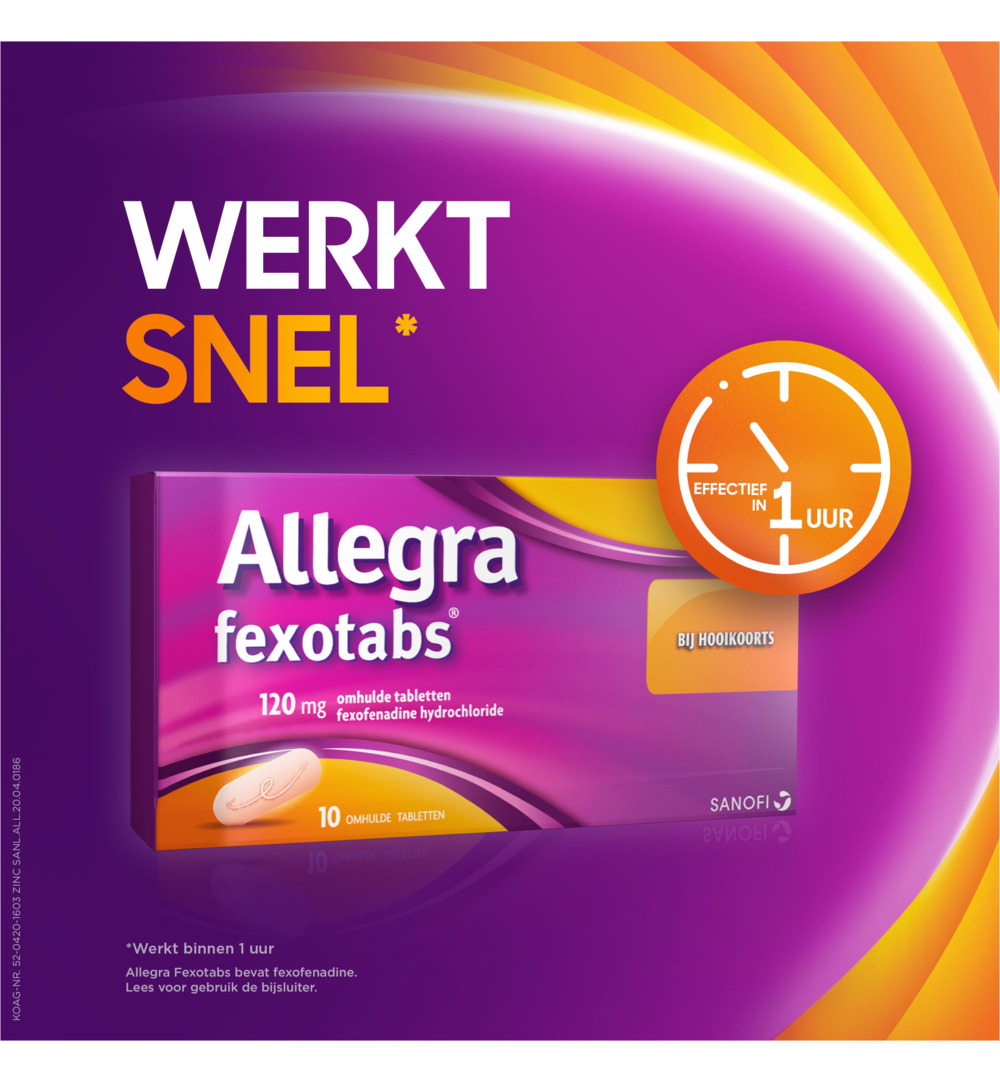 Allegra Fexotabs hooikoorts (10 tabletten) - image 2