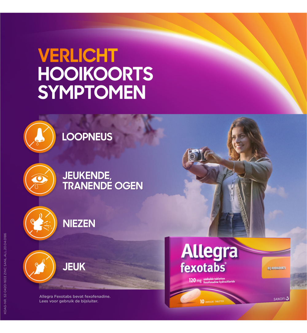 Allegra Fexotabs hooikoorts (10 tabletten) - image 4