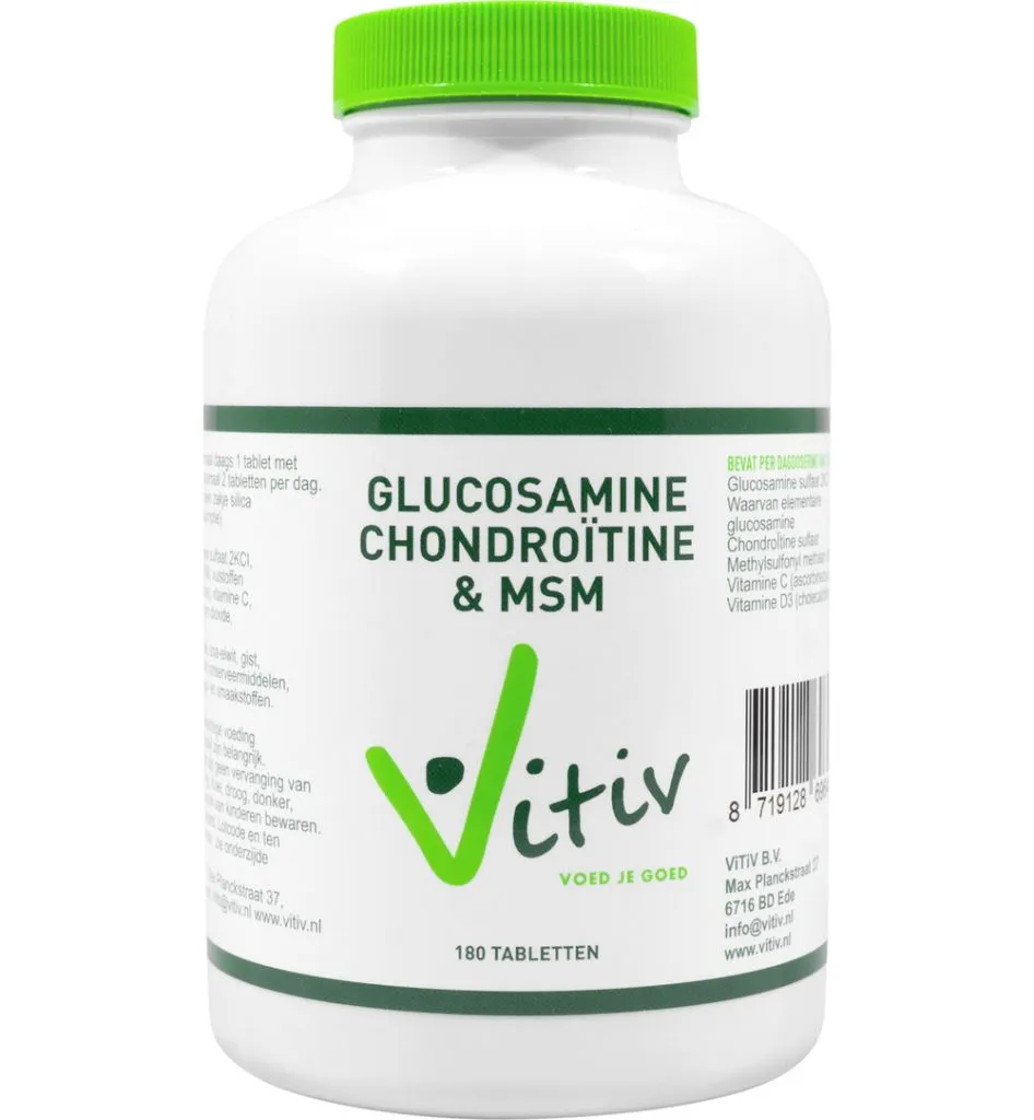 Vitiv Glucosamine chondroitine MSM (180 tabletten)