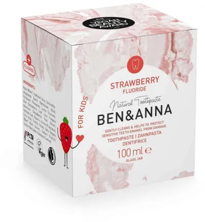 Ben & Anna Toothpaste Strawberry Fluoride (100 gr)