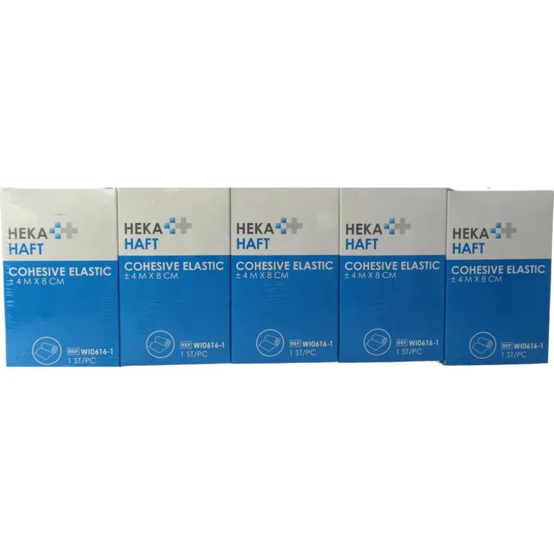 Hekahaft Cohesive windsel 4m x 8 cm (5 stuks)