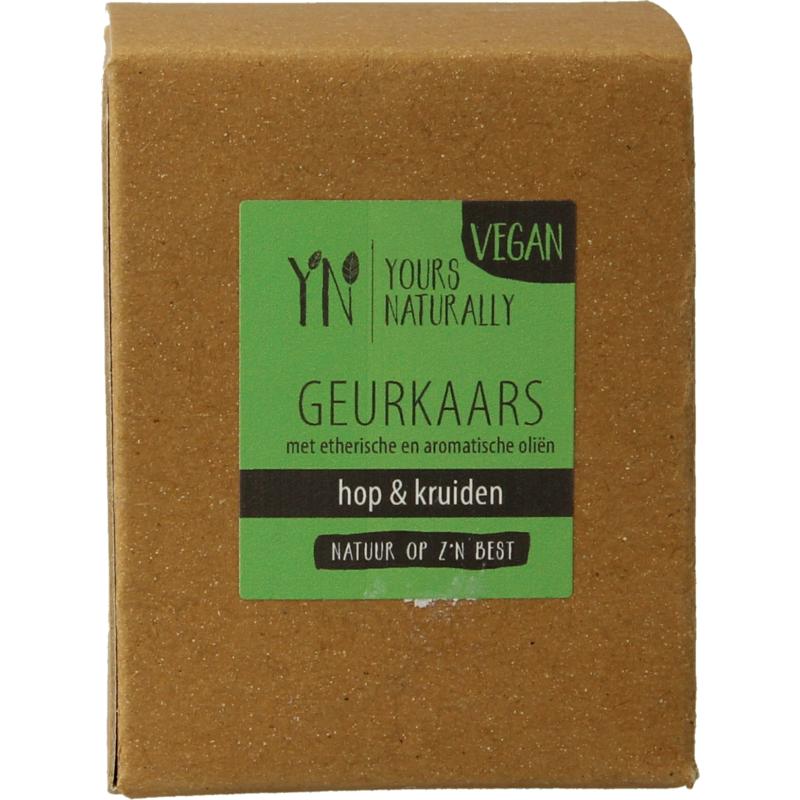 Yours Naturally Votive Geurkaars Hop & Kruiden 9Cl (1 stuk)
