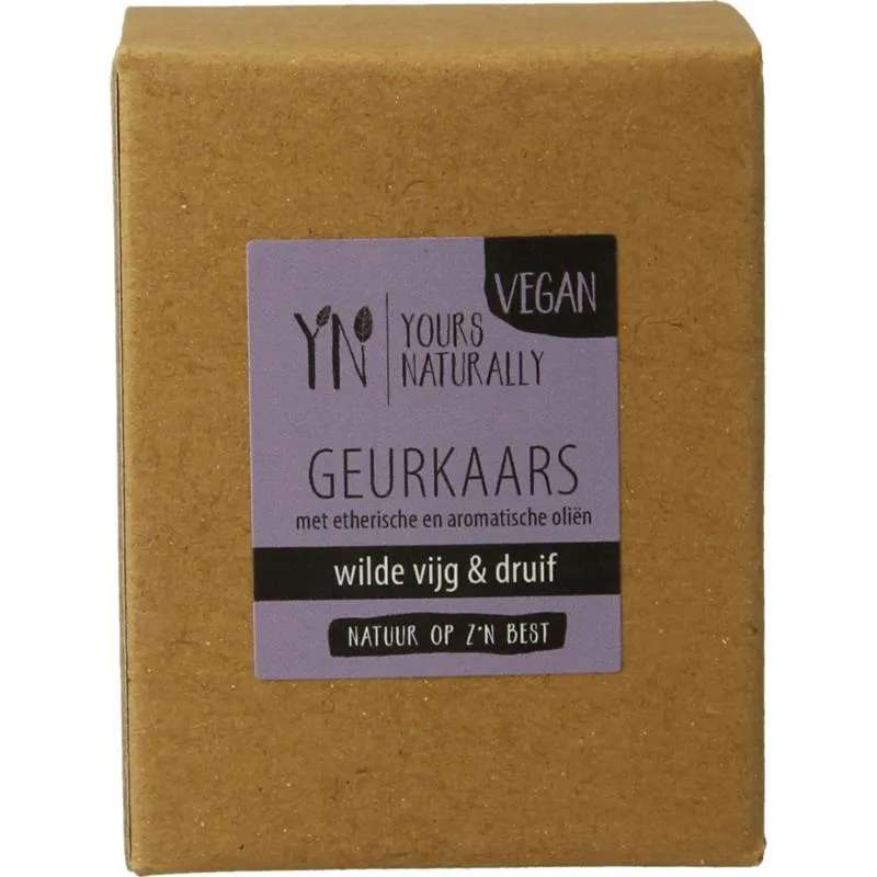 Yours Naturally Votive Geurkaars Wilde Vijg & Druif 9Cl (1 stuk)