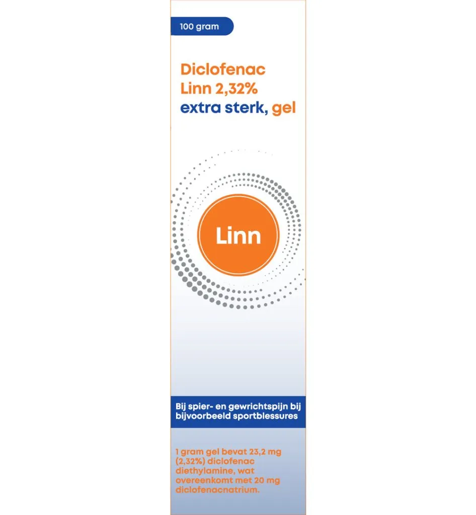 Linn Diclofenac gel 2,32% extra sterk (100 gr)