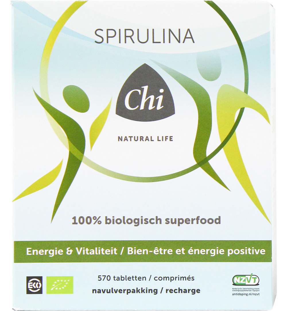 Chi Natural Life Spirulina Navul Bio (570 Tabletten)