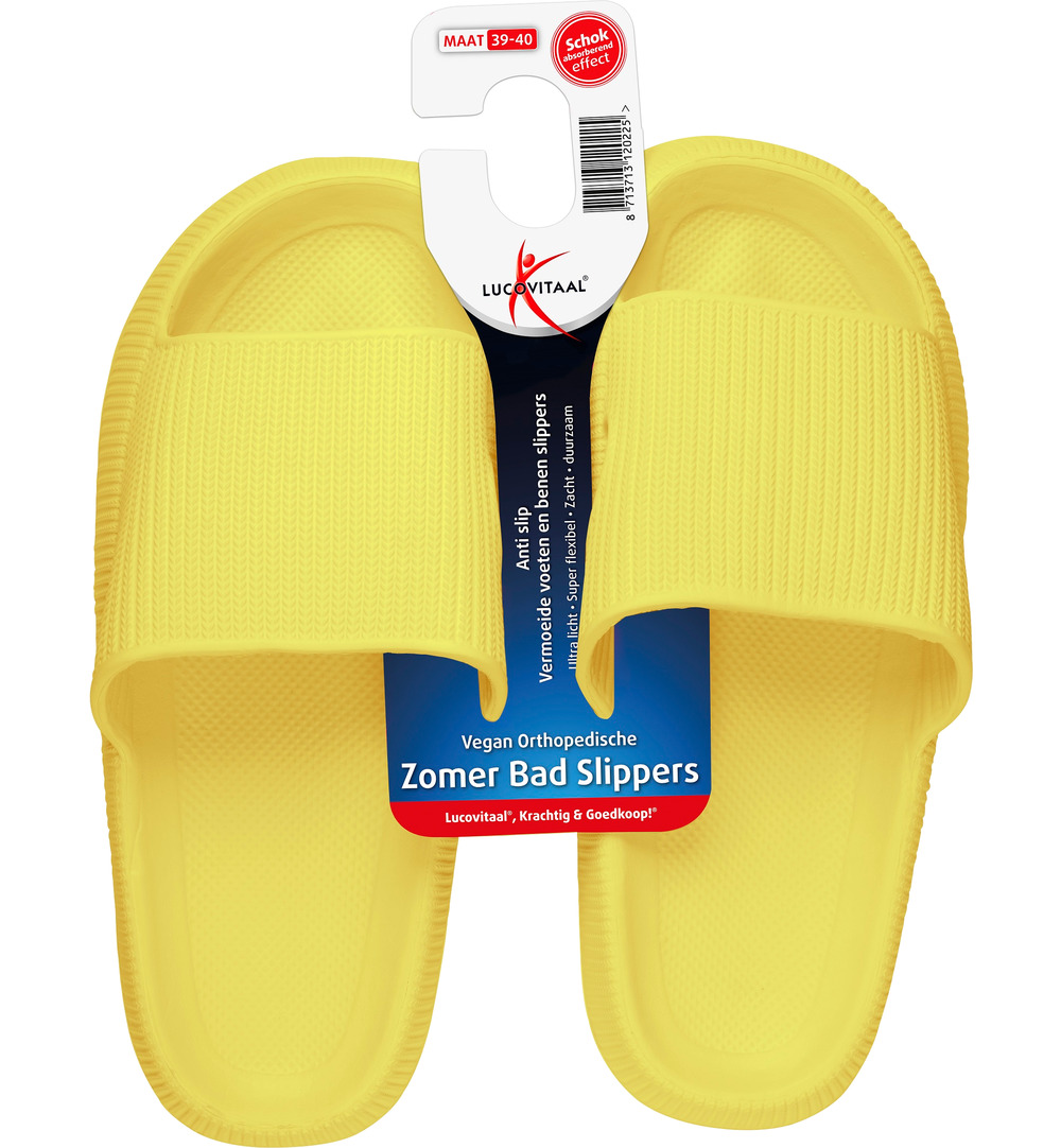 Lucovitaal Orth. Badslippers 39-40 Geel (1 paar)